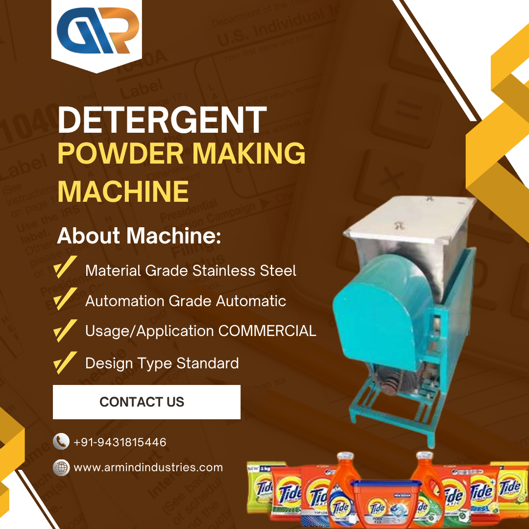 Detergent Powder Formulation Machine – Accurate Mixing for Perfect Results